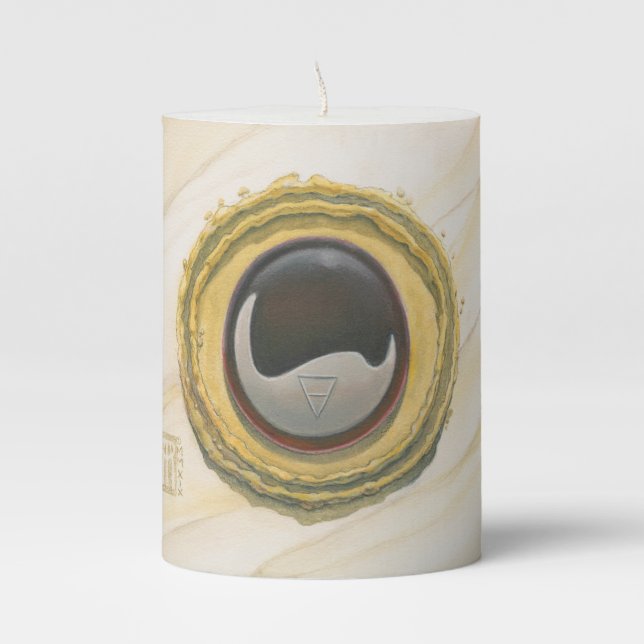 Element of Earth Pillar Candle (Front)