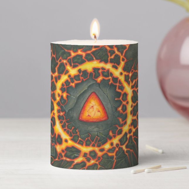 Element of Fire Pillar Candle (In Situ)