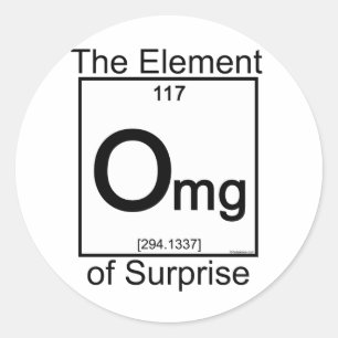 Element OMG Classic Round Sticker