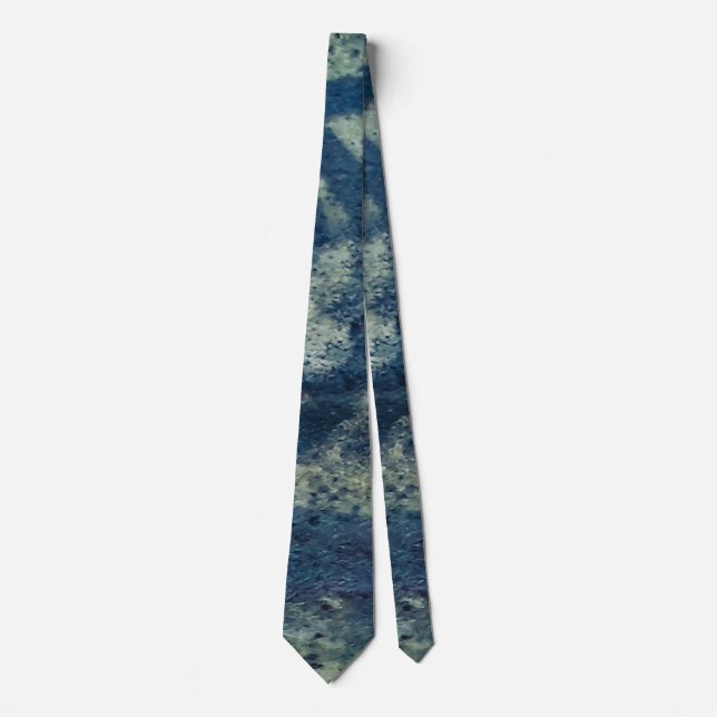 Elemental Beauty Abstract Print Neck Tie (Front)