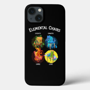 Elemental Chairs Chairs Fire Earth iPhone 13 Case
