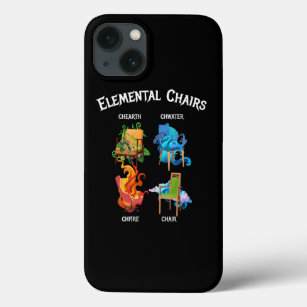 Elemental Chairs Chairs Fire Earth iPhone 13 Case