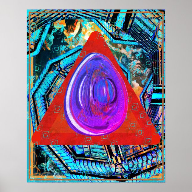 Elemental Ether Within Fire Meditation Aid Tattva Poster (Front)