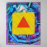 Elemental Fire Within Earth Meditation Aid Tattva Poster