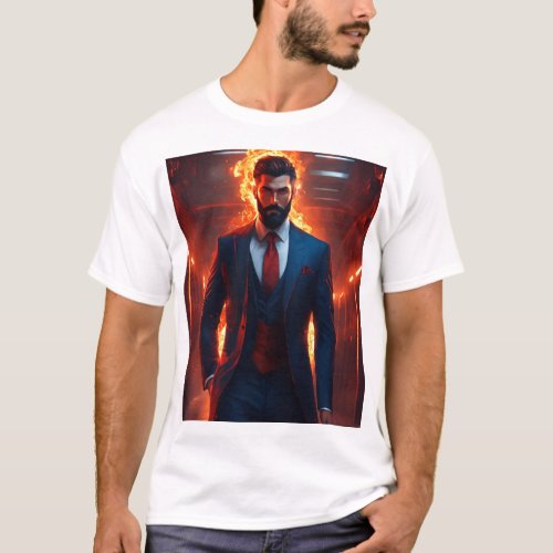 Elemental Hero Master of Air and Fire T_Shirt Des
