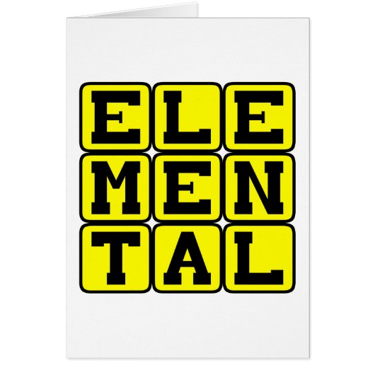 Elemental, Mythic Being Cards (Front)