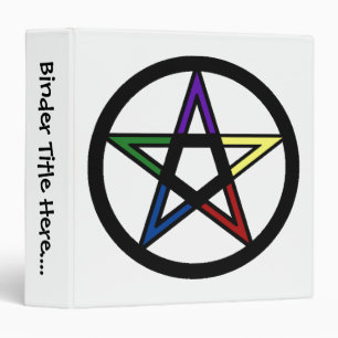 Elemental Pentacle - 1.5" 3 Ring Binder