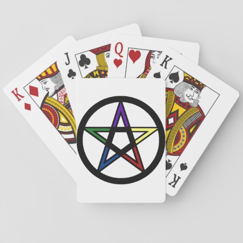 Elemental Pentacle Poker Cards