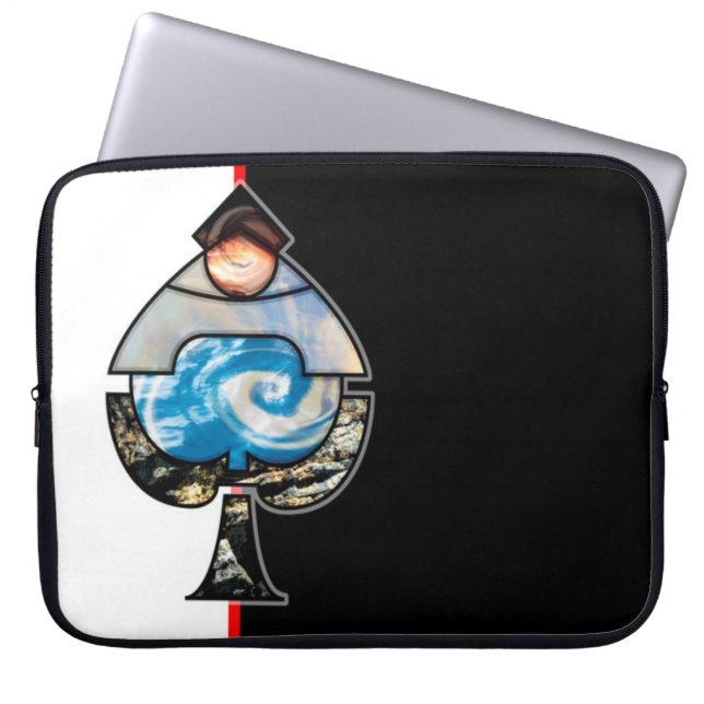 Elemental Spades Laptop Sleeve (Front)
