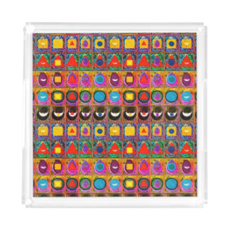 Elemental Symbols Pattern Meditation Aid Tattva Acrylic Tray