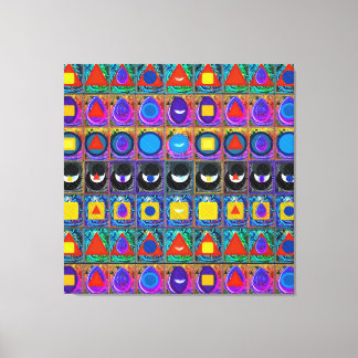 Elemental Symbols Pattern Meditation Aid Tattva Canvas Print