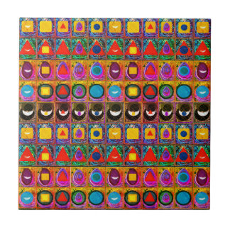 Elemental Symbols Pattern Meditation Aid Tattva Ceramic Tile