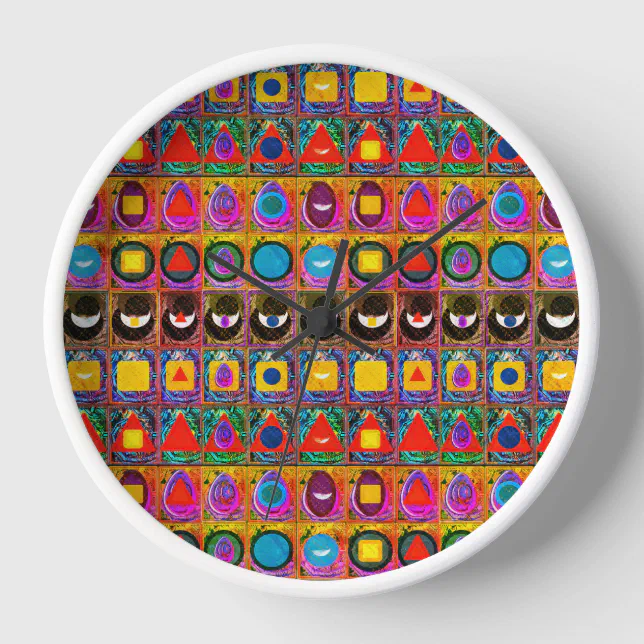 Elemental Symbols Pattern Meditation Aid Tattva Clock | Zazzle