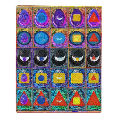 Elemental Symbols Pattern Meditation Aid Tattva Jigsaw Puzzle