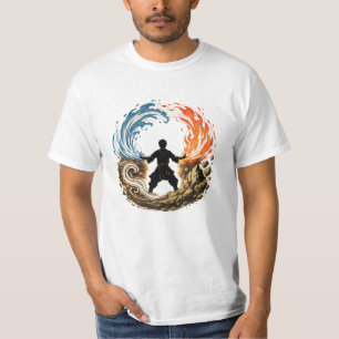 Elemental Warrior Fire Water Earth Air T-shirt
