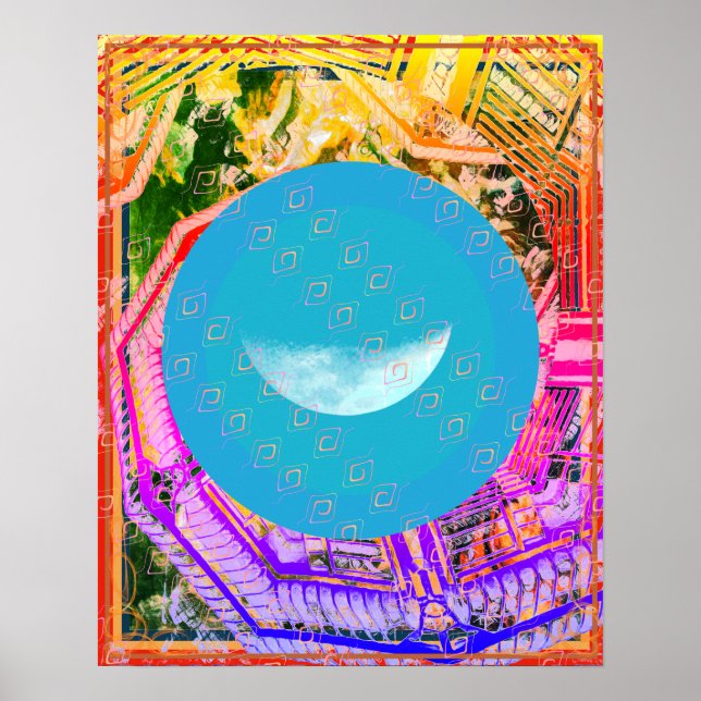 Elemental Water in Air Meditation Aid Tattva Poster (Front)