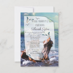 Elemental Water Power Thank You RSVP Card