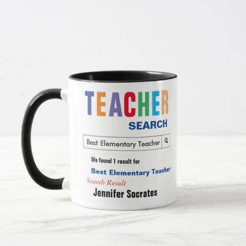 Elementary Best Teacher Gift Mug