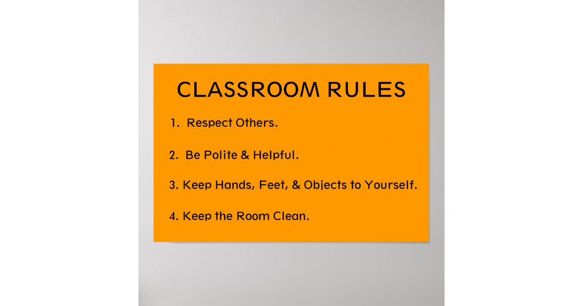 elementary classroom rules