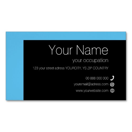 ELEMENTARY Collection Business Card Magnet