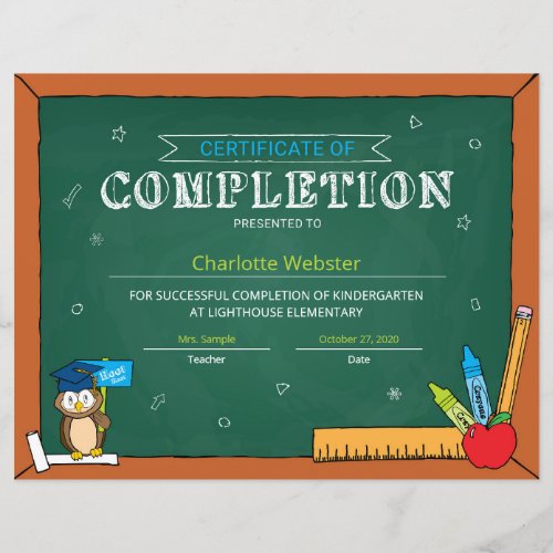 Elementary Graduate Completion Certificate PDF _2