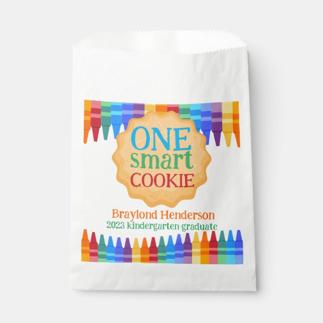 Elementary Graduate One Smark Cookie Favor Bags (Front)