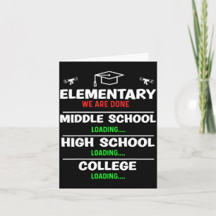 Elementary graduation class 2024 5th 6th grade card