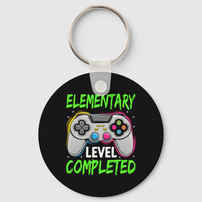 Elementary Level Complete Gamer Cl Of 2025 Graduat Keychain (Front)