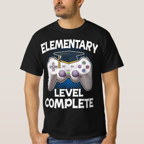 Elementary Level Complete Gamer Class Of 2021 Grad T_Shirt