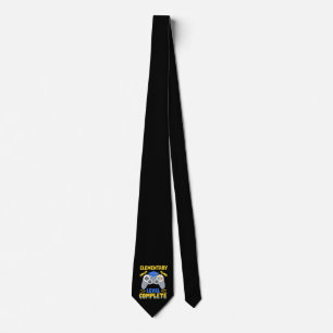 Elementary Level Complete Gaming Gamer Graduation Neck Tie