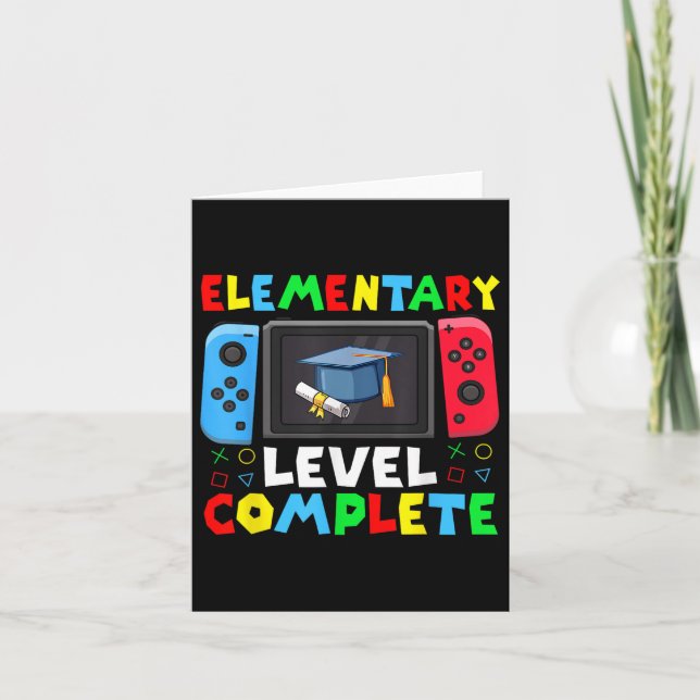 Elementary Level Complete Graduation Cl 2025 Gamer Card (Front)