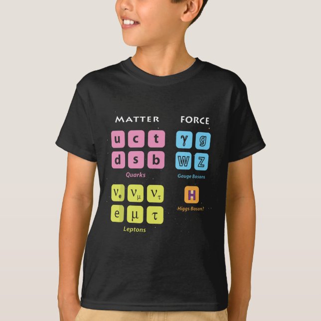 Elementary Particles Standard Model Higgs Boson LH T-Shirt (Front)