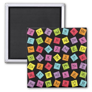 Elementary Periodic (dark) Magnet by robyriker at Zazzle