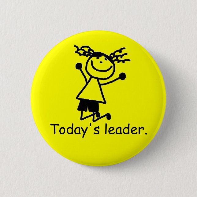 Elementary primary school leader button badge (Front)