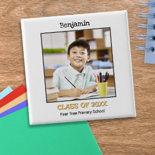 Elementary Primary School Leaver Keepsake Photo Button