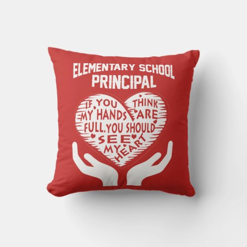 Elementary Principal Throw Pillow
