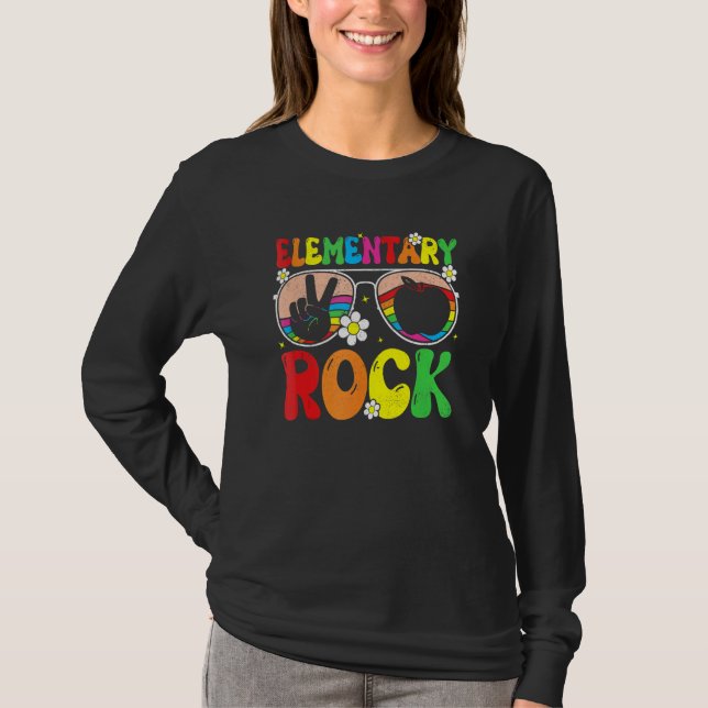 Elementary Rocks Team Elementary Groovy Back To Sc T-Shirt (Front)
