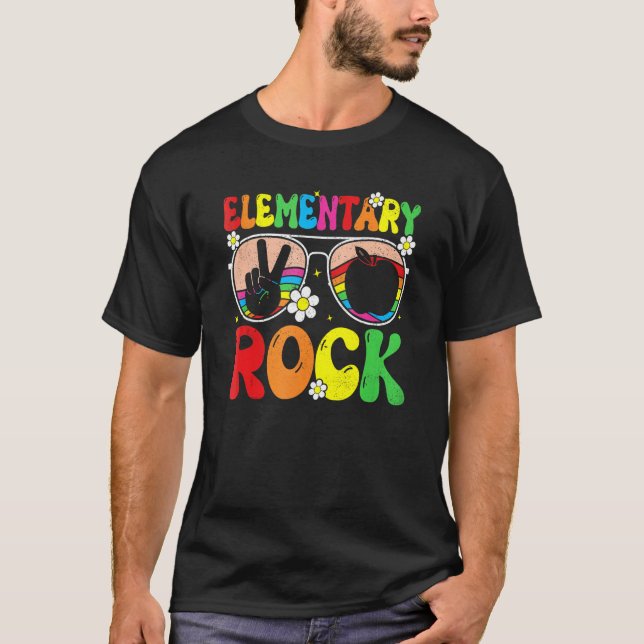 Elementary Rocks Team Elementary Groovy Back To Sc T-Shirt (Front)