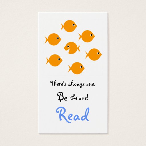 Customizable Cute Inspirational Elementary School Bookmark Business Card Templates