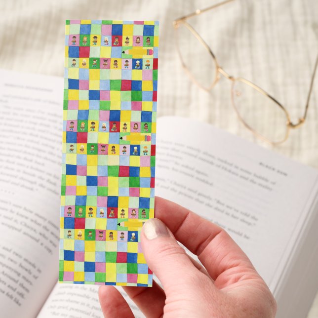 Elementary School Classroom Children Teacher  Bookmarks (Hand)