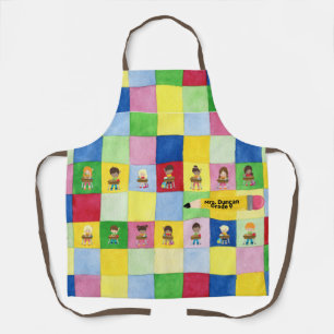 Elementary School Classroom Children Teacher Gift Apron