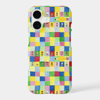 Elementary School Classroom Children Teacher  iPhone 17 Case