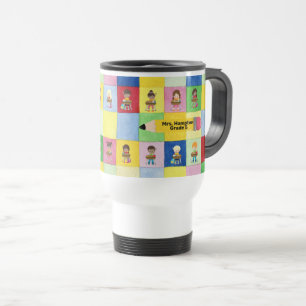 Elementary School Classroom Children Teacher Travel Mug