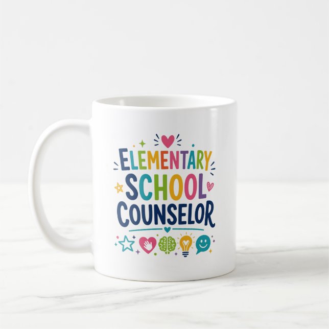 Elementary School Counselor Appreciation Coffee Mug (Left)