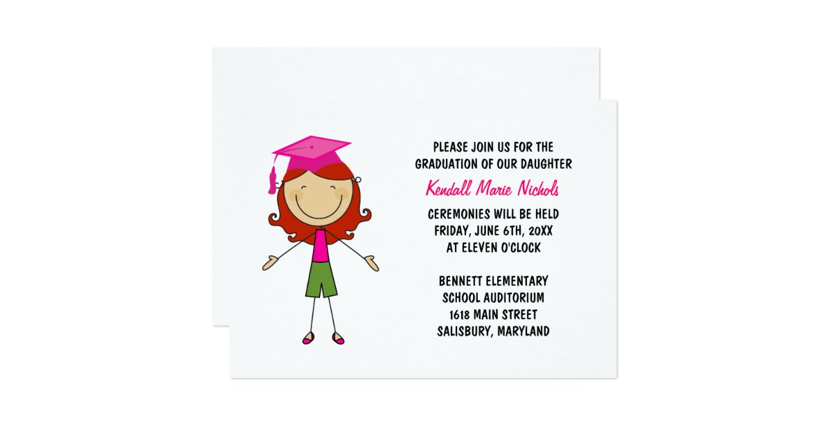 Elementary School Graduation Invitations 3