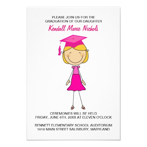 Elementary School Graduation Invitations 1