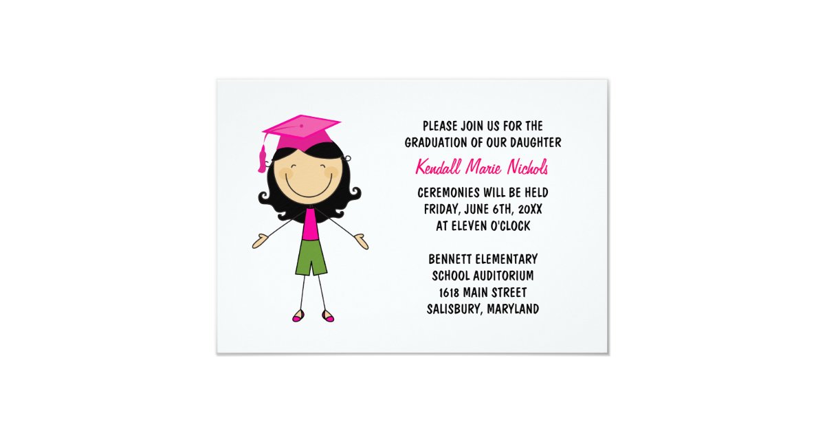 Elementary School Graduation Invitations 4