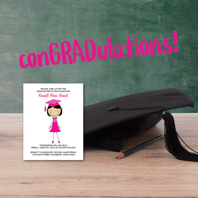 Elementary School Graduation Announcements Zazzle