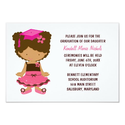 Elementary School Graduation Invitation Wording 6