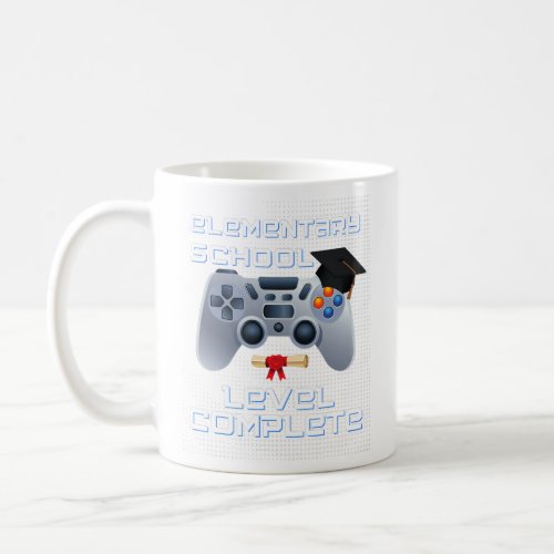 Elementary school level complete gamer graduation coffee mug